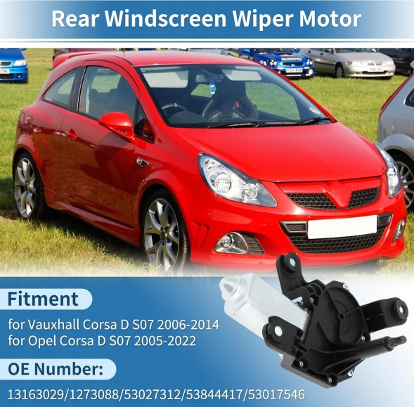 AR 13163029/1273088/53027312 ДВИГУН ЗАДНЬОГО ДВОРНИКА OPEL CORSA D S07 2005-2022 13163029