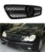 PELOPTICAR MB-W203021 Чорна решітка радіатора (муляж) Mercedes C-клас W203 03-06, колір "чорний рояль"