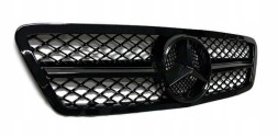 PELOPTICAR MB-W203021 Чорна решітка радіатора (муляж) Mercedes C-клас W203 03-06, колір "чорний рояль"