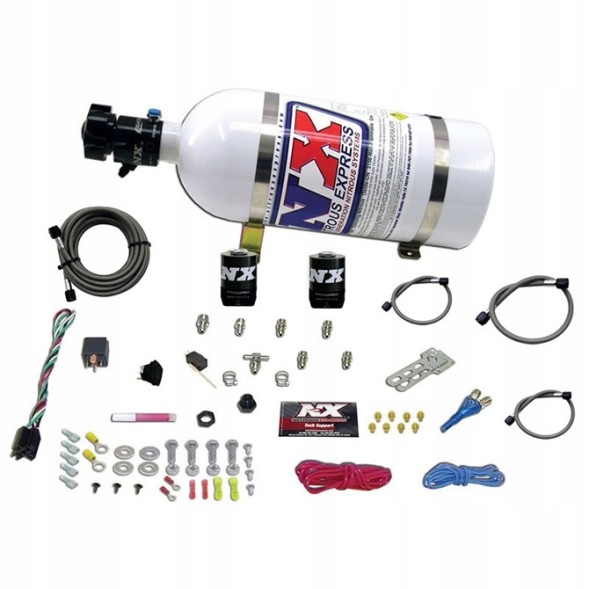 NX USA-NX-20923-10 NOS Nitrous Express NX Sport Compact EFI Wet Nitro Kit з насадкою та циліндром