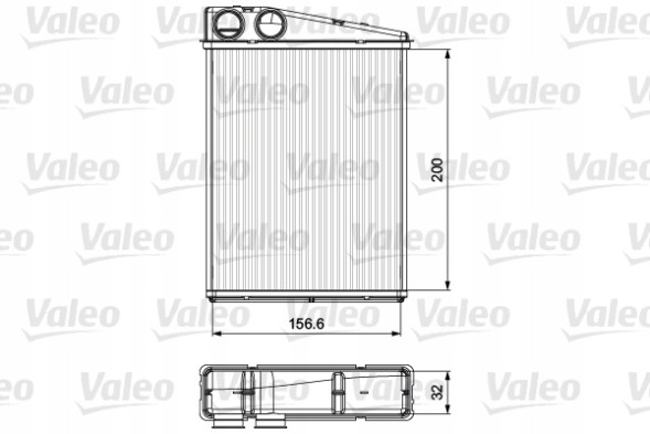 Valeo 811542 Теплообмінник, опалення салону valeo 811542