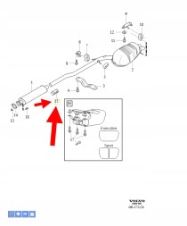 Volvo OE ХОМУТ ВИХЛОПНОЇ ТРУБИ БЕНЗИН ДИЗЕЛЬ VOLVO XC90 XC60 XC70 OEM/OE 30742432