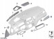 BMW OE Срібляста накладка на панель приладів BMW 51459201686 X3 F25