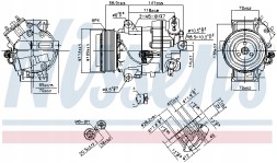 Nissens 890263 Компресор, кондиціонер nissens 890263