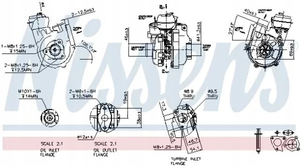 Nissens 93223 Турбокомпресор турбіна 93223 nissens hyundai kia