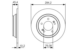 0986479C39 BOSCH ДИСК ГАЛЬМIВНИЙ ЗАДНIЙ