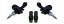 MCS MCS-351904-K01 ЧОХЛИ АМОРТИЗАТОРІВ ПЕРЕДНІ БАМПЕРИ CITROEN C4 AIRCROSS, PEUGEOT 4008, ASX