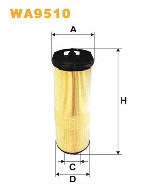 WA9510 WIX FILTERS Фільтр повітряний