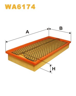 WA6174 WIX FILTERS Фільтр повітряний