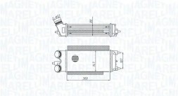MAGNETI MARELLI 351319205290 Охолоджувач повітря інтеркулер 351319205290