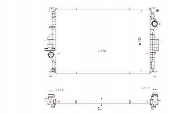 NRF 86232409 NRF Nrf53812 охолоджувач volvo s80/v70 2,4/2,5 d 06- for + помічник водія #33