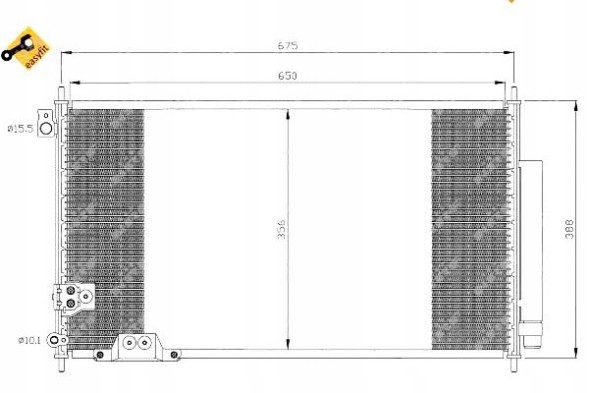NRF 35740 Nrf 35740 конденсатор, кондиціонер