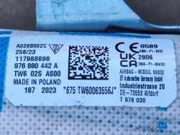 Porsche OE 976880441A / 976880442A PORSCHE PANAMERA 2024-2026 ПОДУШКИ БЕЗПЕКИ AIRBAG ЗАДНІ СИДІННЯ КОМПЛЕКТ