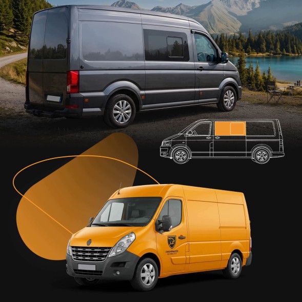 CHROMEMASTER CH-GL-0188-Q94 Переднє ліве розкривне бокове скло для RENAULT MASTER 2011-2024