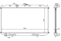 Nissens 67346A Nissens 67346a радіатор охолодження, система охолодження двигуна