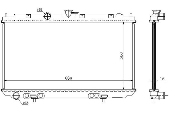 Nissens 67346A Nissens 67346a радіатор охолодження, система охолодження двигуна