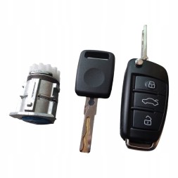 Китай AUDI A3 8P1 2003->2010 WKŁADKA ZAMEK DO DRZWI LEWYCH 2 KLUCZYKI POD PILOT AUDI A3 8P1 2003->2012 ВСТАВНИЙ ЗАМОК ДЛЯ ЛІВИХ ДВЕРЕЙ 2 ДИСТАНЦІЙНИХ КЛЮЧІВ