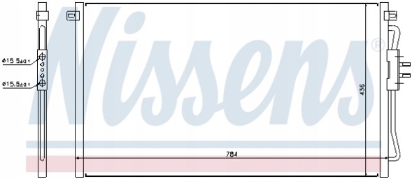 Nissens 86220292 NIS Конденсатор, кондиціонер nissens 94716