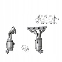 AS 74172 Каталізатор передній - nissan qashqai +2 і - 2.0