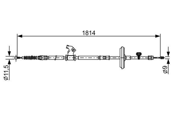 1987482502 BOSCH Трос гальма