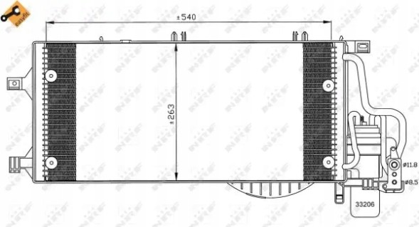 NRF 35531 Осушувач кондиціонера радіатора охолоджувача