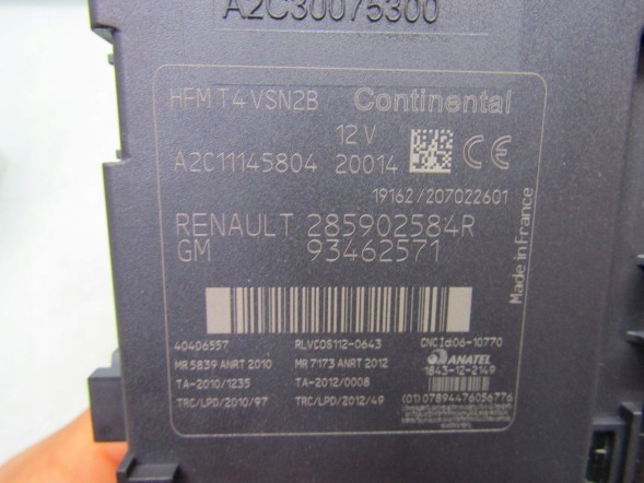 Renault OE 285902584R TRAFIC III CZYTNIK KARTY GNIAZDO WEJŚCIE ВЛУЧНИЙ III ЗЧИТУВАЧ КАРТИ СЛОТ ВХІД 285902584R 93462571 28 59 025 84R