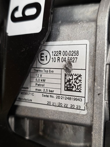 Mercedes-Benz OE A 206 500 50 00 OEM Webasto Mercedes Бензиновий Автономний Обiгрiвач Новий Mercedes W206