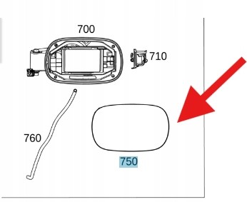 Mercedes-Benz OE Mercedes A2057571700 OE КРИШКА БАКА MERCEDES C-Клас W205 OEM/OE A2057571700