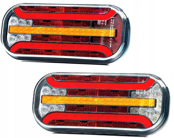 КАМ-ТРЕЙЛЕРИ KAM-01987 Світлодіодна задня лампа комплект напівпричіп авто лавета причіп 6 функцій l+p