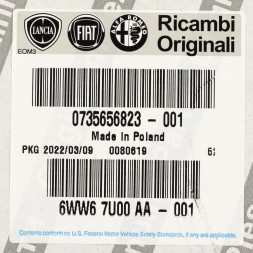 Fiat OE Центральна ліва решітка вентиляції Fiat OE 735656823