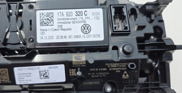 Volkswagen OE 17B920320C VW T-Roc ЛІЧИЛЬНИК VIRTUAL ЖК 17А920320С