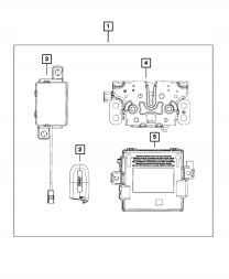Mopar 68411100AA Модуль компаса Jeep RFHub