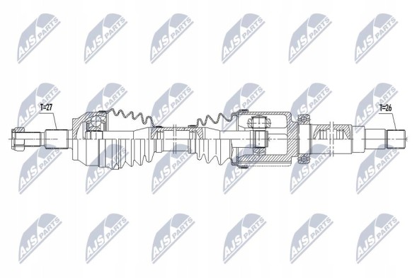NTY NPW-FR-145 Nty npw-fr-145 привідна піввісь