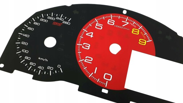 Moman 0089688089750 Subaru BRZ `17+ Циферблати приладів KMH Індивідуальні годинники