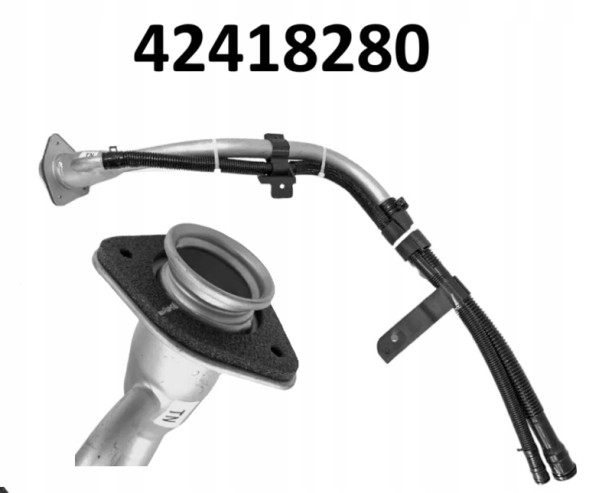 General Motors PSA-42418280 Трубка заливної горловини палива General Motors OE MS-42418280