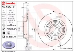 Brembo 09.D984.11 Brembo 09.D984.11 гальмівний диск