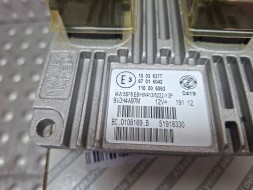 Fiat OE S26340416 КОМП'ЮТЕР БЛОК КЕРУВАННЯ 51918330 FIAT 500 1.2 8V 2007-