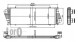 Abakus 054-018-0001 Інтеркулер vw lt 28-35 mercedes sprinter 95-05