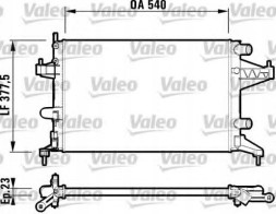 Valeo 732825 Охолоджувач двигуна opel