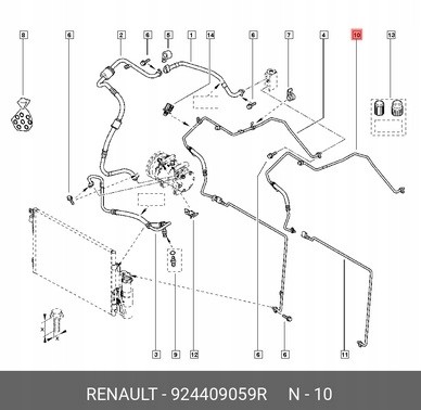 Prolights acn924409059R Шнур кондиціонування Dacia Duster I 13> 1.5DCI/1.6 16V 924409059R