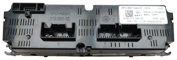 Volkswagen OE 6F0907044H, DWP6F0907044HOE Панель керування кондиціонером Seat Ibiza V 6F0907044H Нова оригінальна
