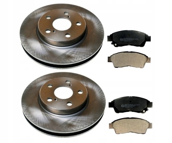 DKM ALL3272B Диски гальмівні колодки TOYOTA RAV 4 I 2.0 1994-2000 ПЕРЕДНІ КОМПЛЕКТ 302мм x 18мм