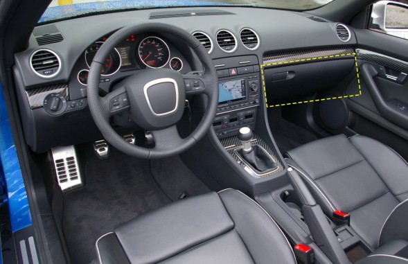 Китай REDEWR БАРДАЧОК ПЕРЕДНЬОГО ПАСАЖИРА ЧОРНИЙ AUDI A4 B6 B7 8E1857124A 8E1857131