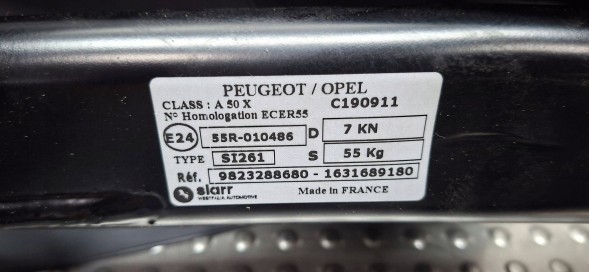Opel OE S25053082 Гачок БУКСИРНИЙ WESTFALIA 1631689180 Opel Corsa F Peugeot 208 II 2019-