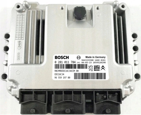 Bosch 0281011784 9655919780IMMO OFF КОМП'ЮТЕР ECU PEUGEOT 206 1.4 0281011784 9655919780 IMMO OFF