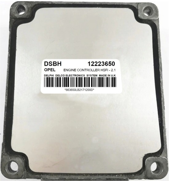 Opel OE DSBH 12223650 ecu БЛОК КЕРУВАННЯ ДВИГУНОМ (ECU) OPEL ASTRA 1.6 DSBH 12223650 ЧИСТИЙ