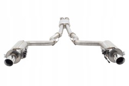 Xforce ES-FM15VMK-CBS Вихлопна система cat-back 3 дюйми з круглими глушниками Varex, Ford Mustang GT