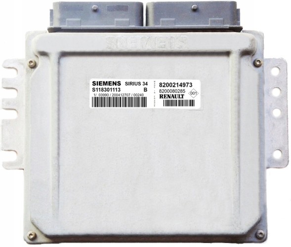 Renault OE S118301113B 8200214973 8200080285 КОМП'ЮТЕР RENAULT 1.6 16V 8200214973 S118301113B