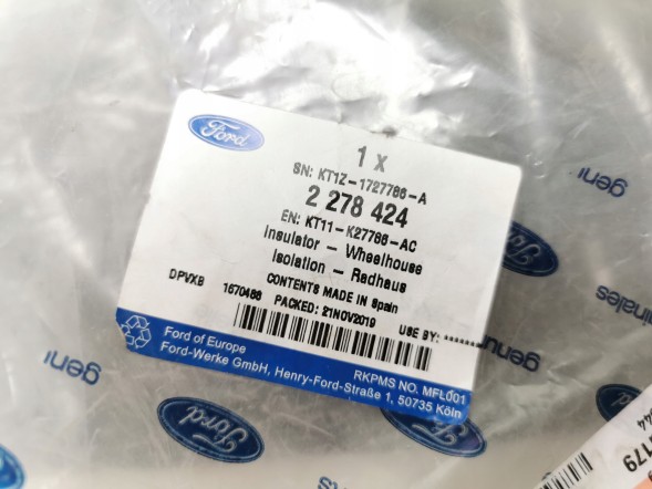 Ford OE ІЗОЛЯТОР – НІША КЕРУВАННЯ FORD -CONNECT 2014 KT11-K27786-AC 2278424