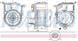 Nissens 87843 Повітродувний вентилятор припливу 87843 nissens renault